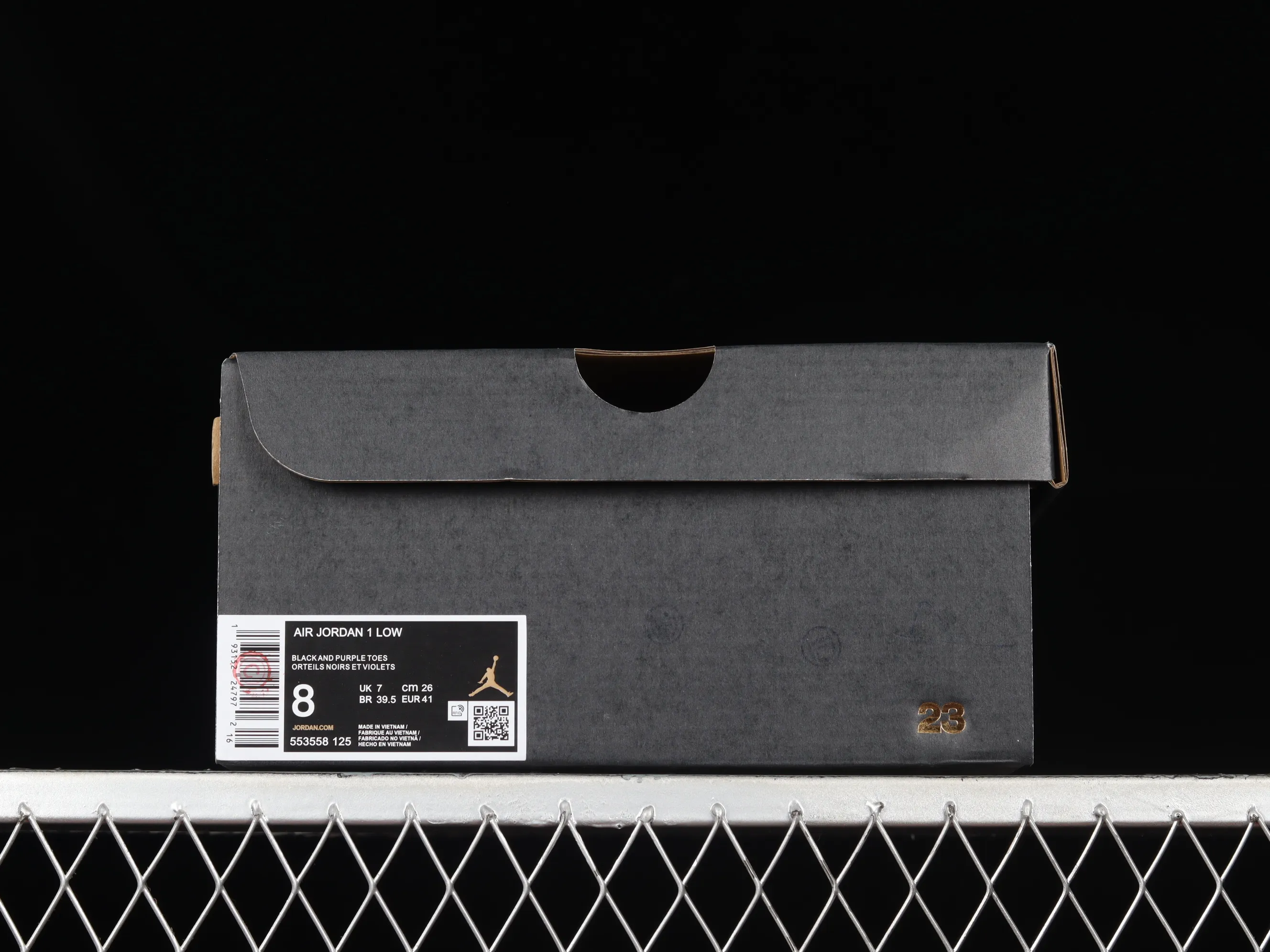 All categories Air Jordan Jordan series basketball shoes Air Jordan 1 Low Air Jordan 1 Low "Court Purple" AJ1 Joe 1 new black and purple toe 553558-125
